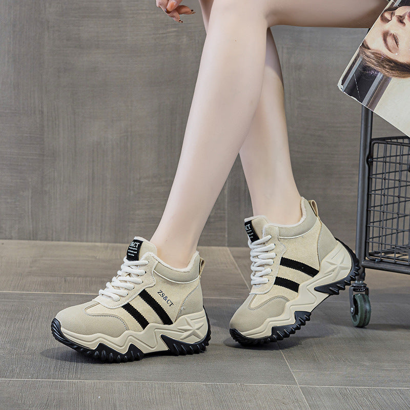 Women's Retro Style Soft Bottom Platform Casual Shoes