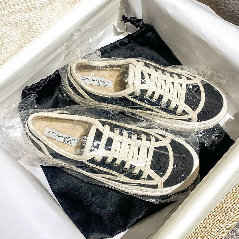 Women's Style Street Shooting Tide Dissoed Sports Canvas Shoes