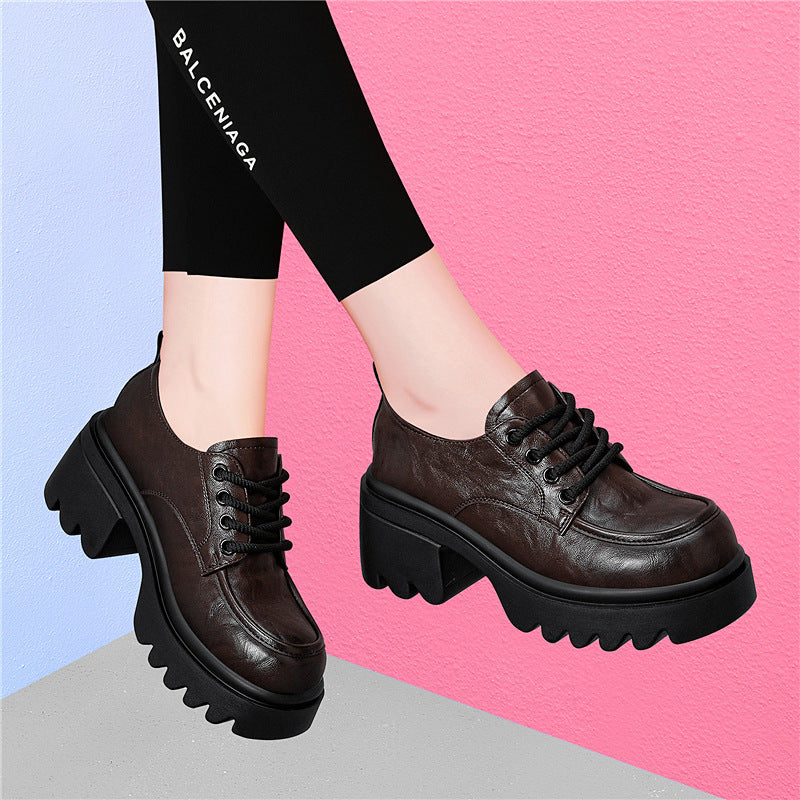 Women's Style Platform Spring Soft Round Toe Loafers