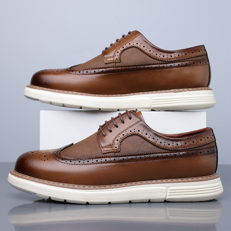 Size Brogue Trendy Fashion Slip-on Oxford Daily Leather Shoes