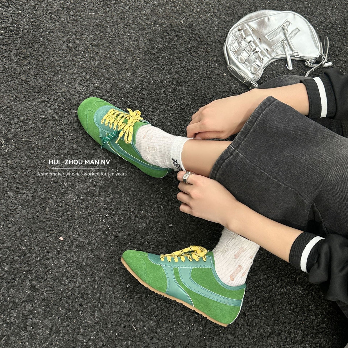 Women's Retro Red German Training Color Matching Height Women's Sports Shoes