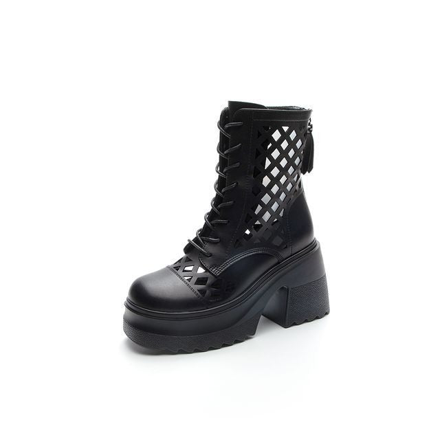 Women's Breathable Long Platform High Riding Skinny Women's Shoes