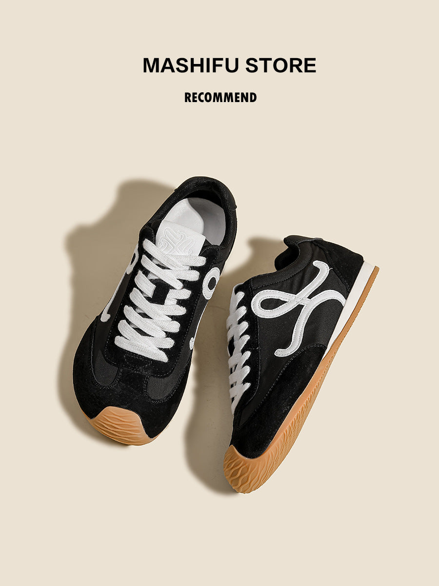 Women's Thick-soled German Training Height Increasing Insole Big Toe Ugly Cute Women's Shoes