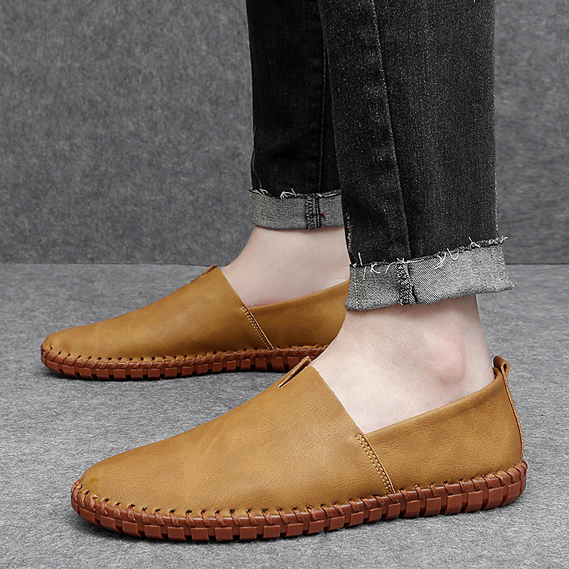 Men's Breathable Autumn Flat Solid Color Loafers