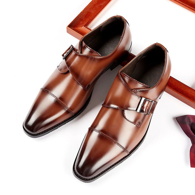 Men's British Formal Wear Gentleman Pumps Office Leather Shoes
