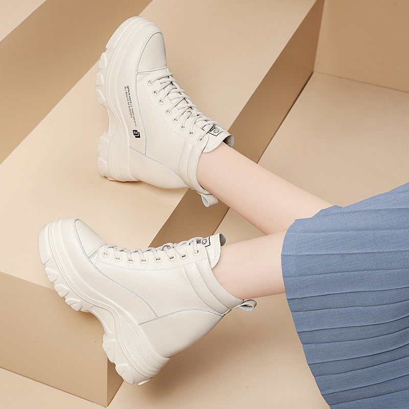 Women's Not Make Up For Platform Ankle Mid Fleece-lined Boots