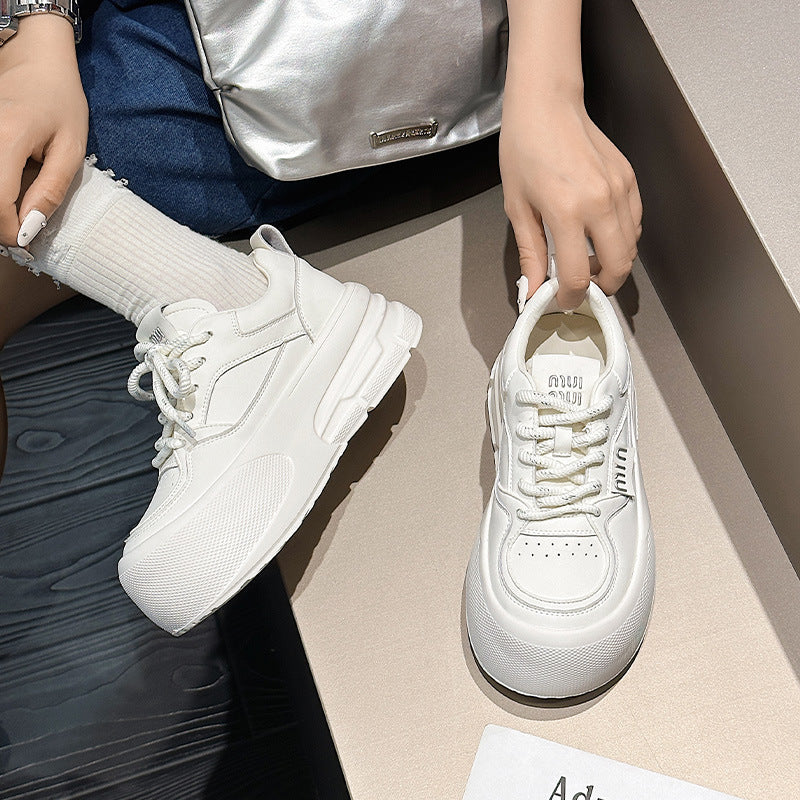 Women's Fashionable Spring Versatile Thick-soled Ugly Cute Casual Shoes
