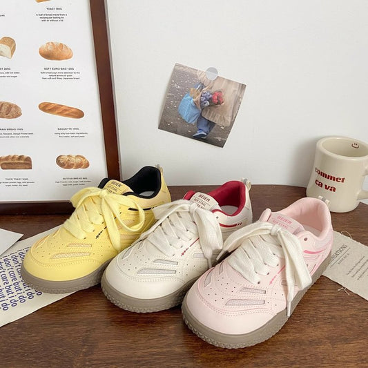 Women's Summer Platform Fashionable Breathable White Mesh Casual Shoes