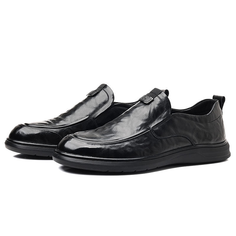 Men's Top Layer Cowhide Autumn Business Leisure Leather Shoes