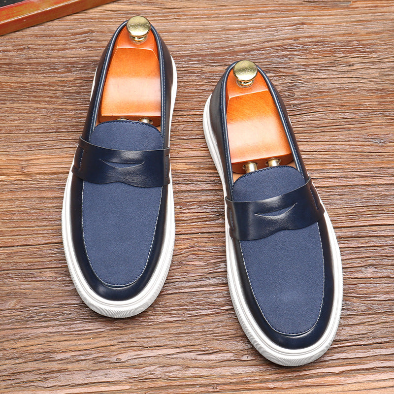 Men's Korean Style Trendy Platform Slip-on British Loafers