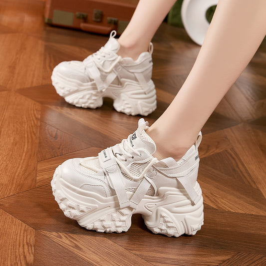 Women's Height Increasing Insole Dad Autumn Lightweight Platform Sneakers