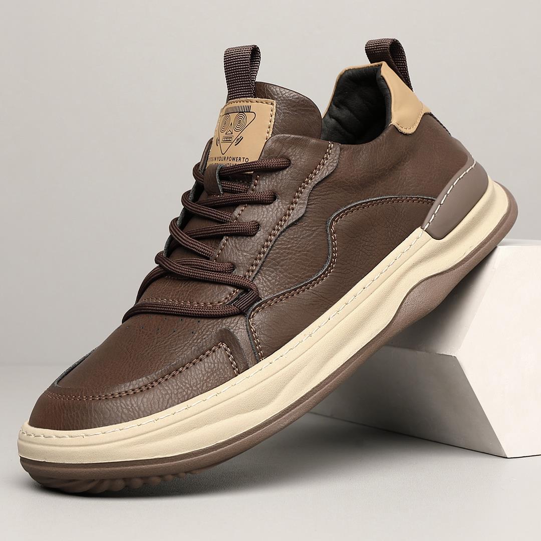 Men's Soft Bottom Stylish Breathable Fashion Brown Men's Board Shoes