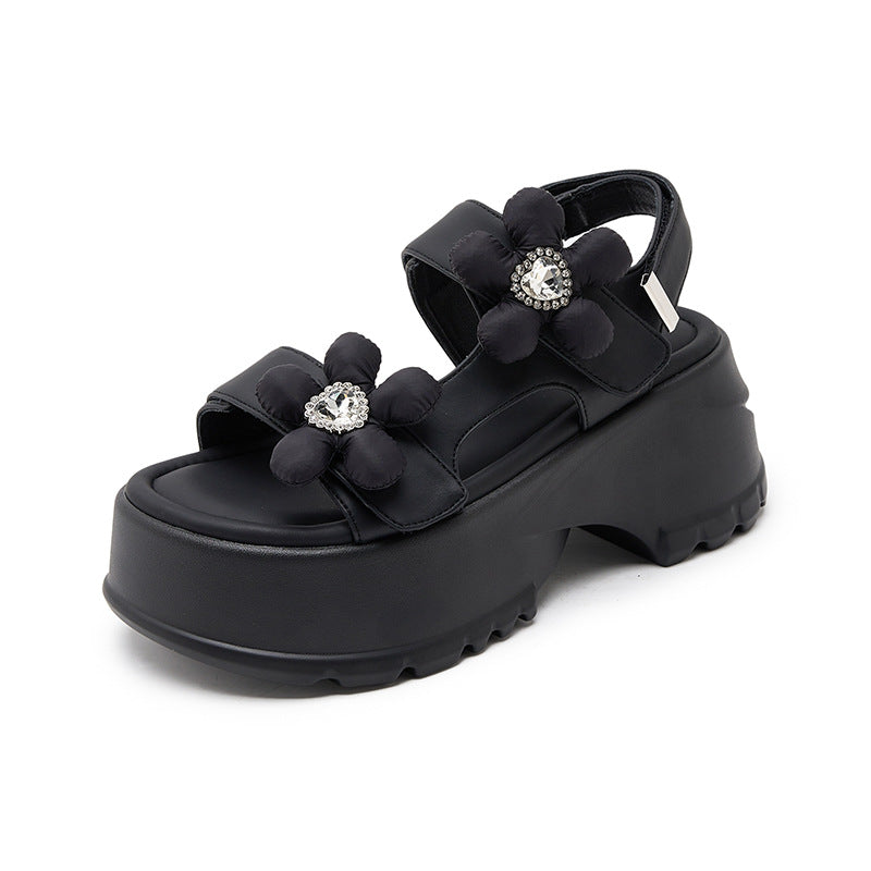 Women's Fashionable Platform Bottom Feeling Small Height Sandals