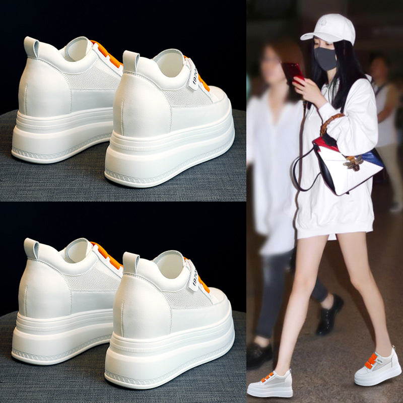 Women's Mesh Breathable White For Versatile Single-layer Sports Casual Shoes
