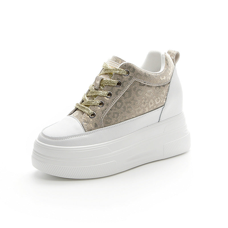 Women's Genuine Platform Height Increasing Insole Sports Sneakers