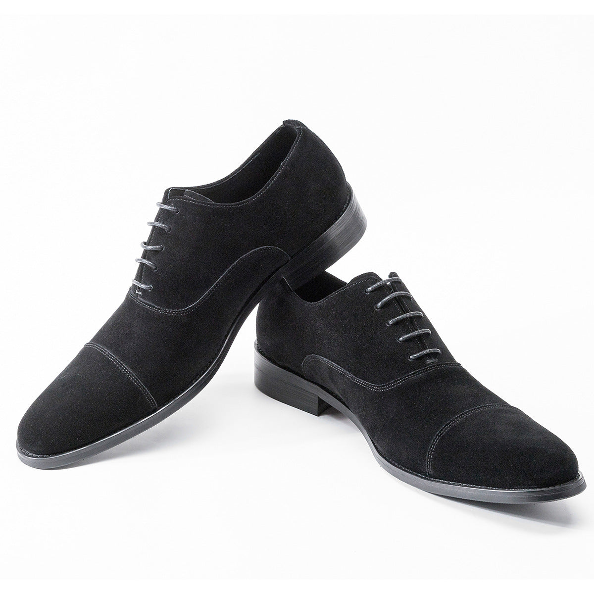 Men's Quality Business Cowhide Derby Fashion Leather Shoes