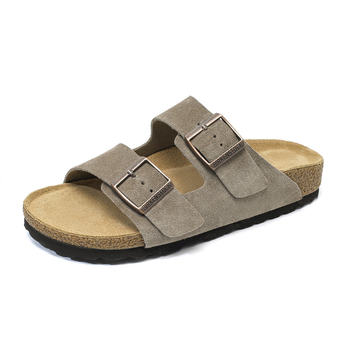 Women's & Men's Pure Original Cork Double-breasted Outerwear Two-word Sandals