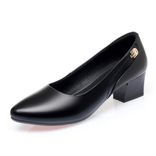 Women's Flat Low-cut Square Toe Mother Gentle Fairy Soft Casual Shoes