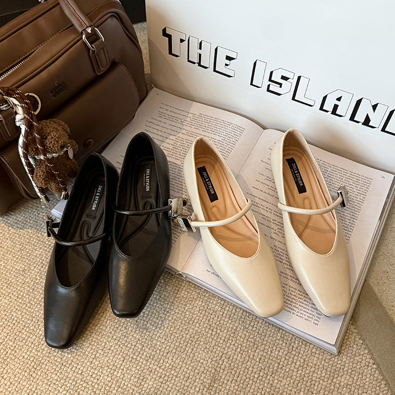 Women's French Style Temperament Pumps Strap Plus Women's Shoes