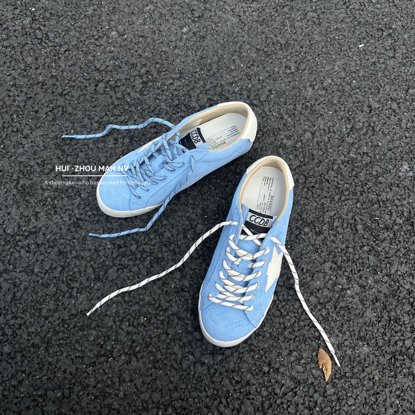Women's Toe Lace Up Increased Star Little Sneakers