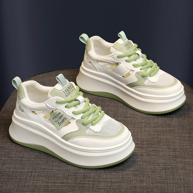 Women's Hollowed Summer Small Breathable Hidden White Casual Shoes