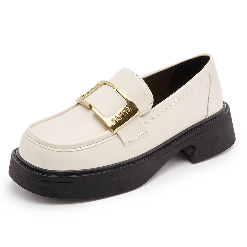 Women's Autumn Buckle Soft Bottom Fashion British Loafers