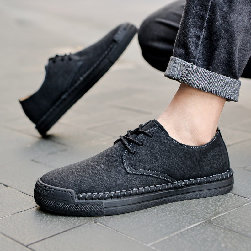 Men's Trendy Plus Size Sports Board Breathable Leather Shoes