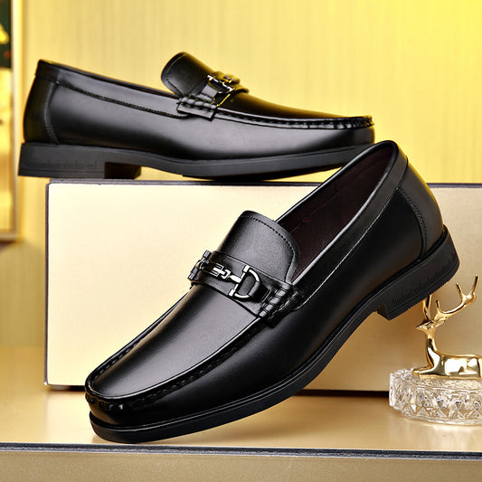 Men's Comfortable Genuine Breathable One Pedal Soft Sole Leather Shoes