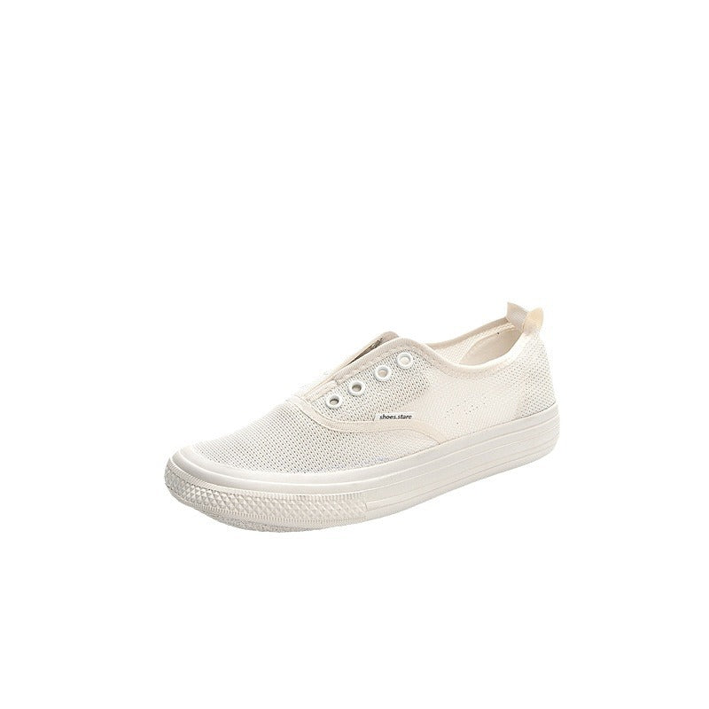 Women's Mesh Surface White Soft Bottom Breathable Casual Shoes