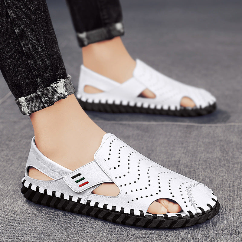 Men's Summer Fashion Closed Toe Green Less Lightweight Sandals