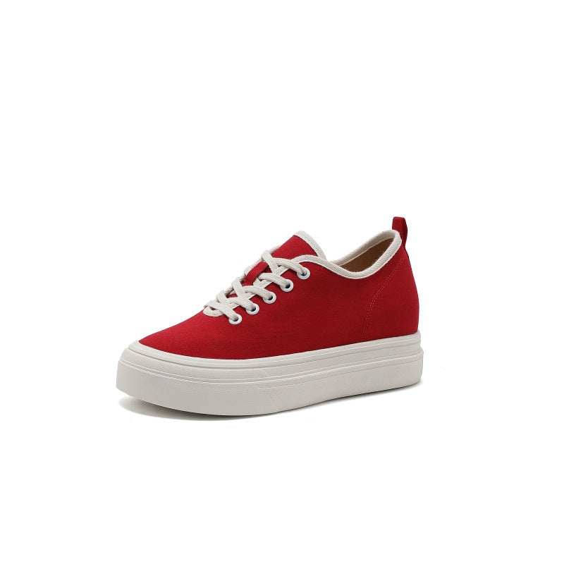 Women's Classic Style Red Summer Thick Bottom Breathable Casual Shoes
