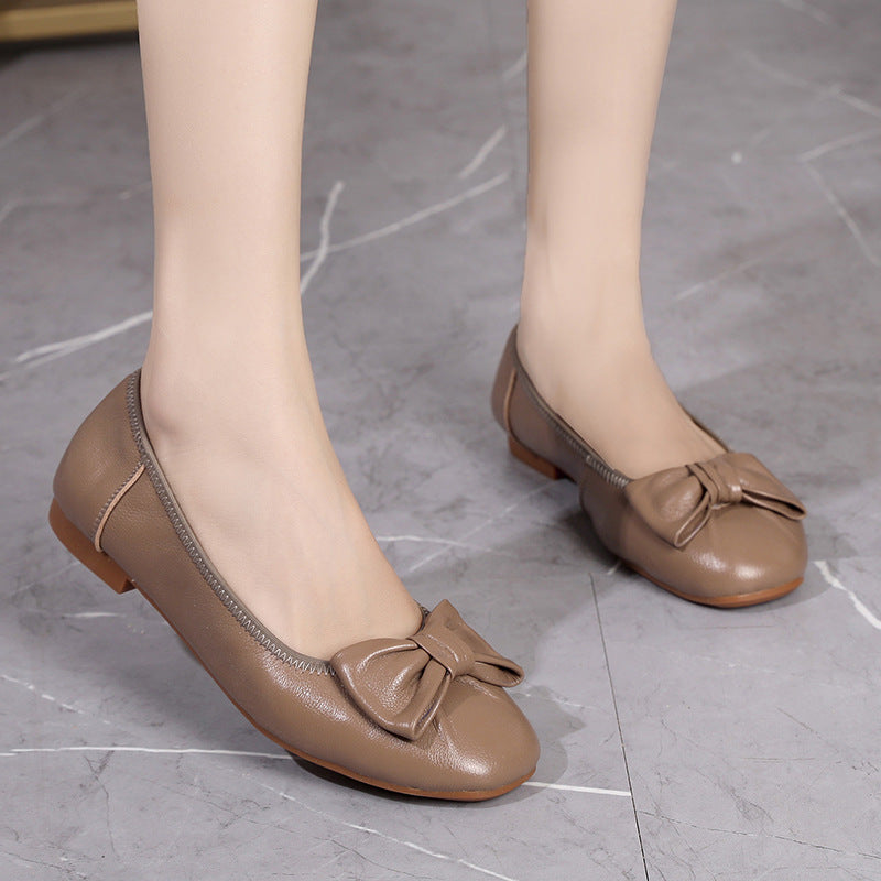 Women's Mouth Pumps Flat Soft Bottom Plus Casual Shoes