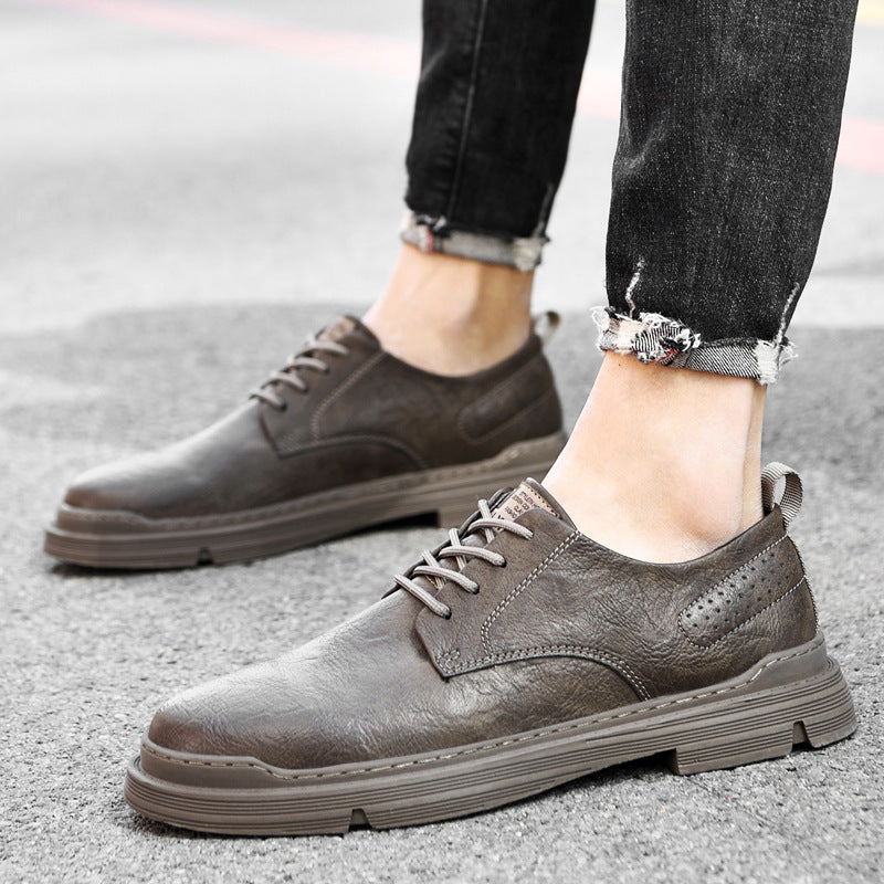 Men's Korean Style Versatile Black Spring Outdoor Men's Casual Shoes