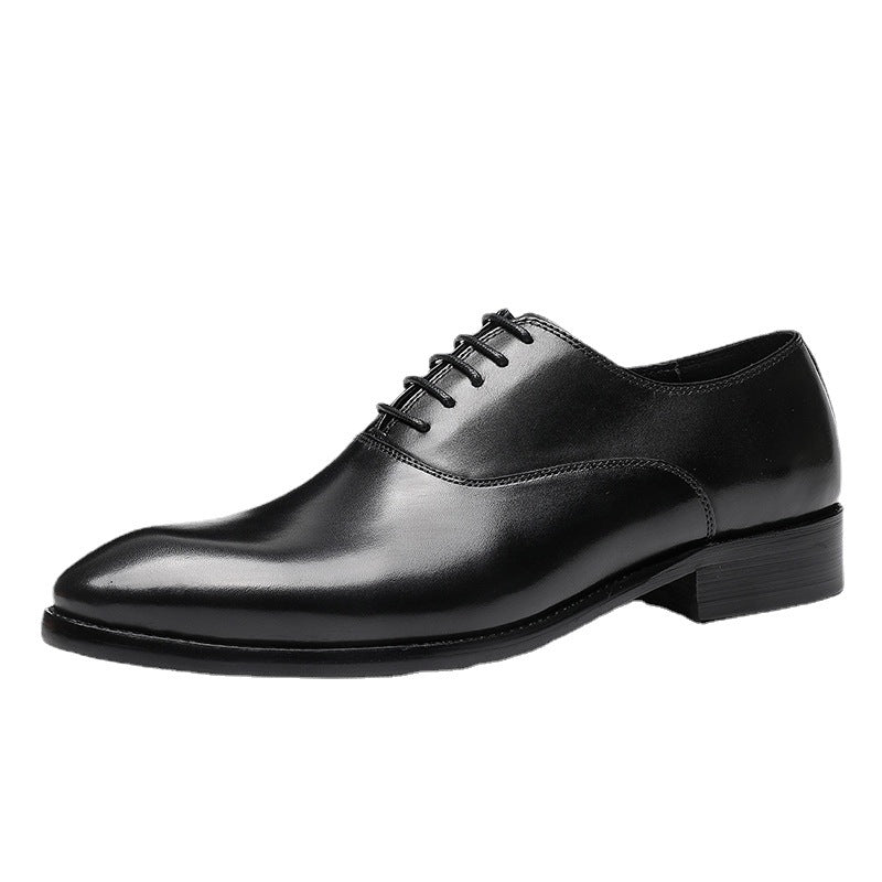 Men's Genuine Cattlehide Surface Low Cut Cowhide Handmade Formal Wear Leather Shoes