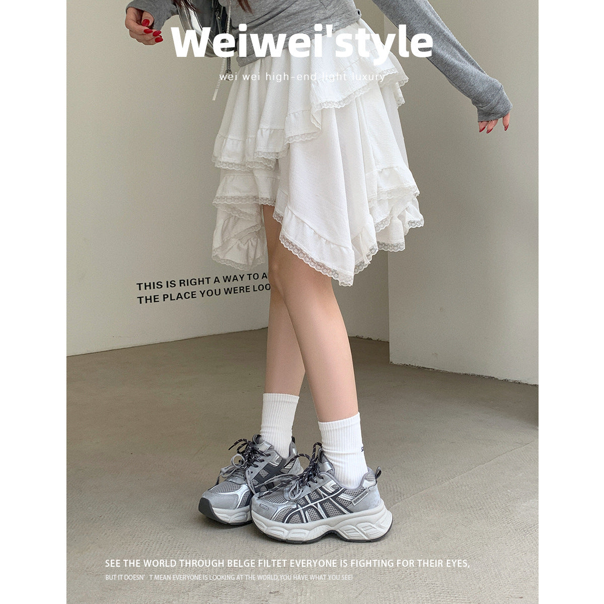 Women's Platform Dad Breathable Mesh Surface Small Height Sneakers