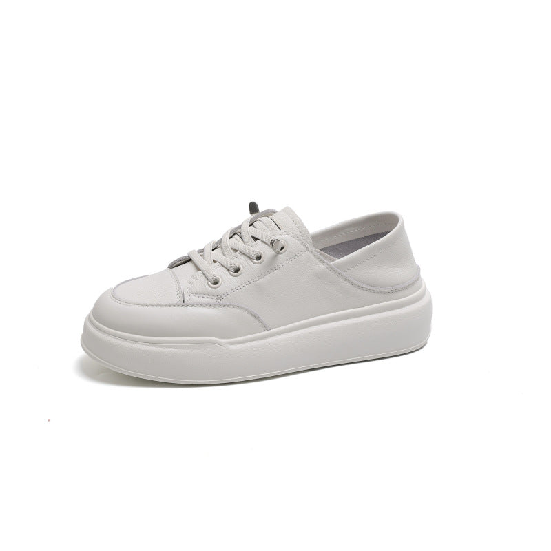 Women's Cowhide White For Spring Slip-on Pumps Sneakers