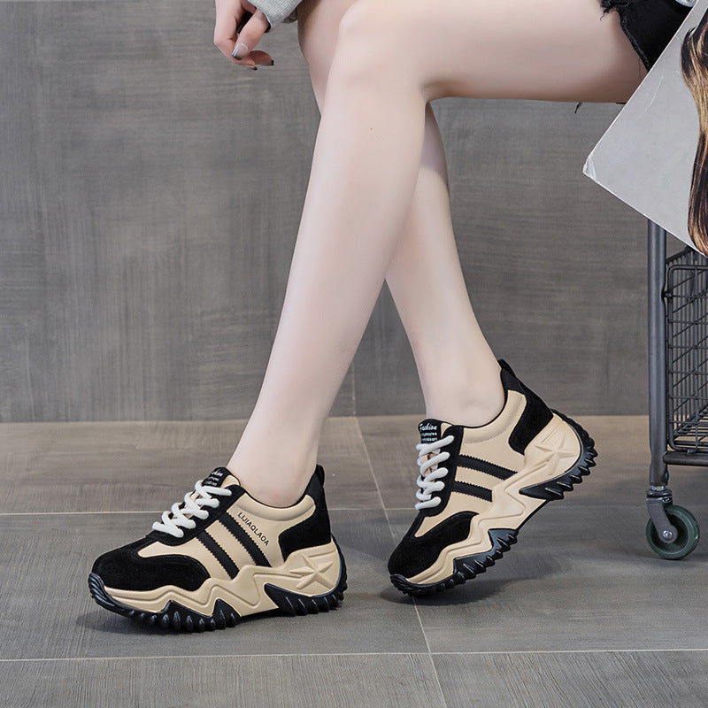 Women's Retro Style Soft Bottom Platform Women's Casual Shoes