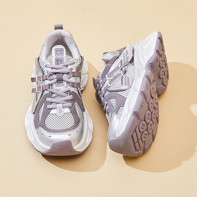 Women's Dad Fashionable Spring Korean Style Thick Sneakers