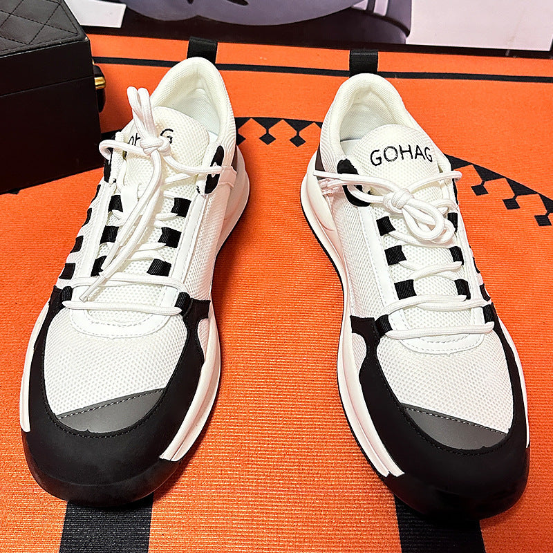 Men's Autumn Mesh Oversized Widened Fattened Running Sneakers