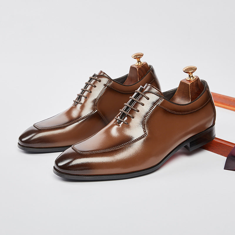Men's Oxford British Style Formal Wear Wedding Men's Business Leather Shoes