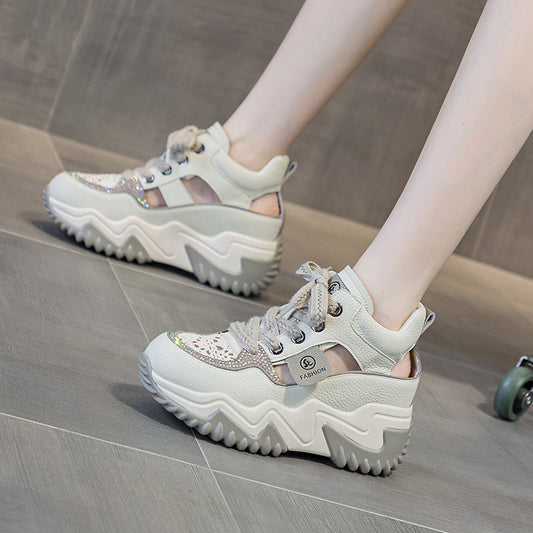 Women's Dad Summer Lightweight Height Increasing Insole Casual Shoes
