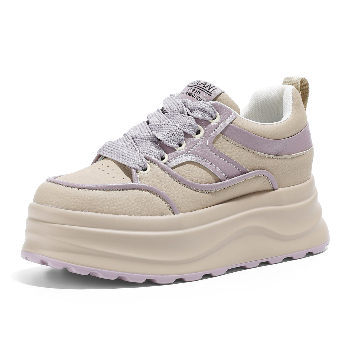 Women's Height Increasing Insole Platform White Lace Up Classic Versatile Small Women's Casual Shoes
