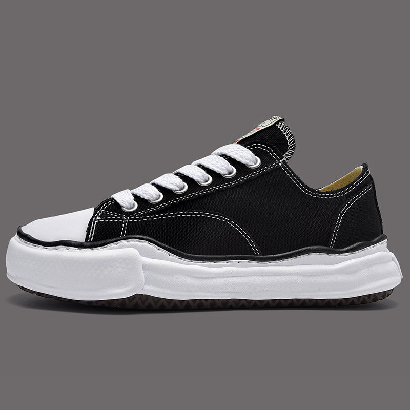 Women's & Men's Shawn Black White Plaid Lovers Vintage Men's Board Shoes