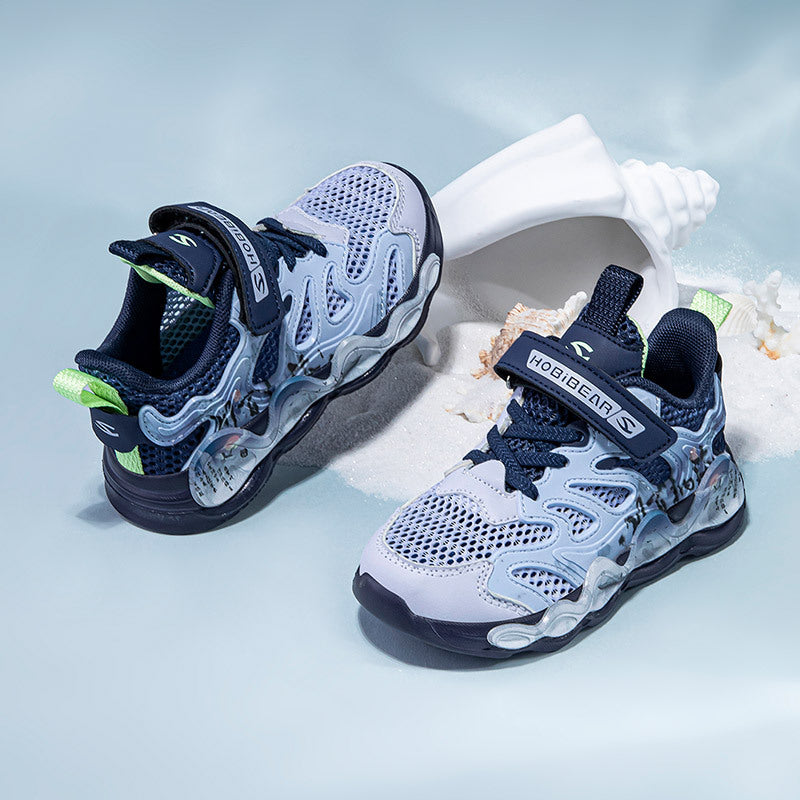 Children's Single Mesh Summer Trendy Buttoned Running Kid's Sneakers