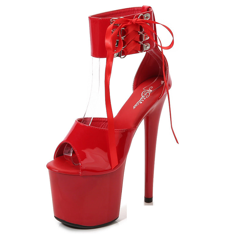 Women's High Stiletto Sexy Rivet Platform Super Heels