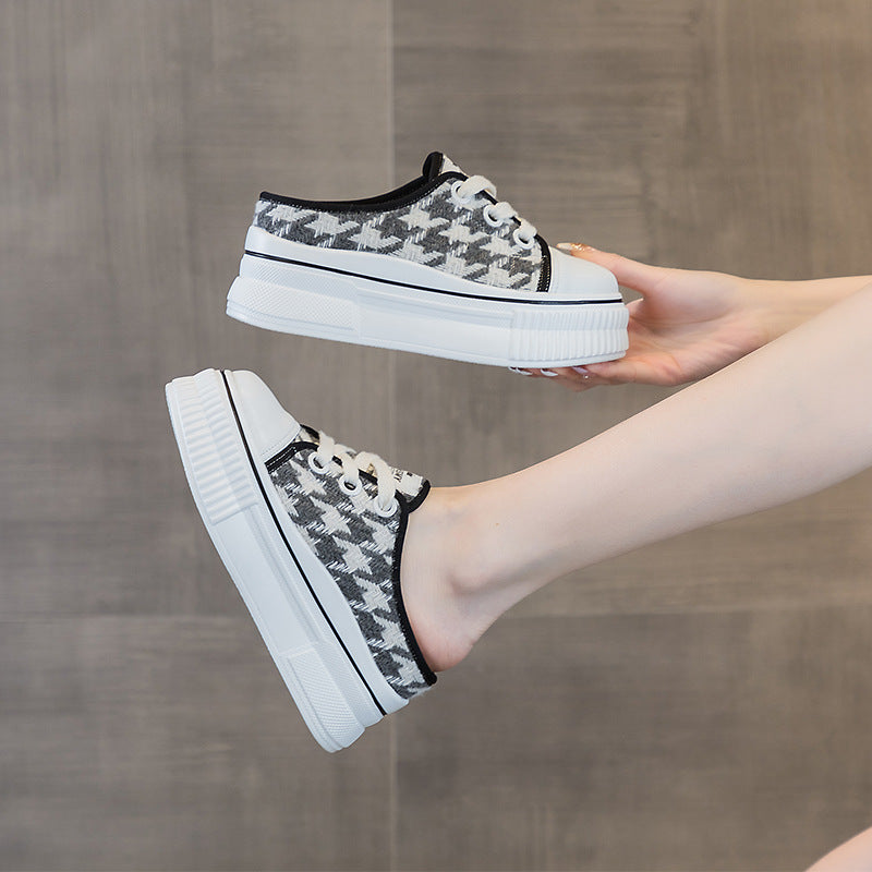 Women's Summer Wear Height Increasing Insole Platform Slippers