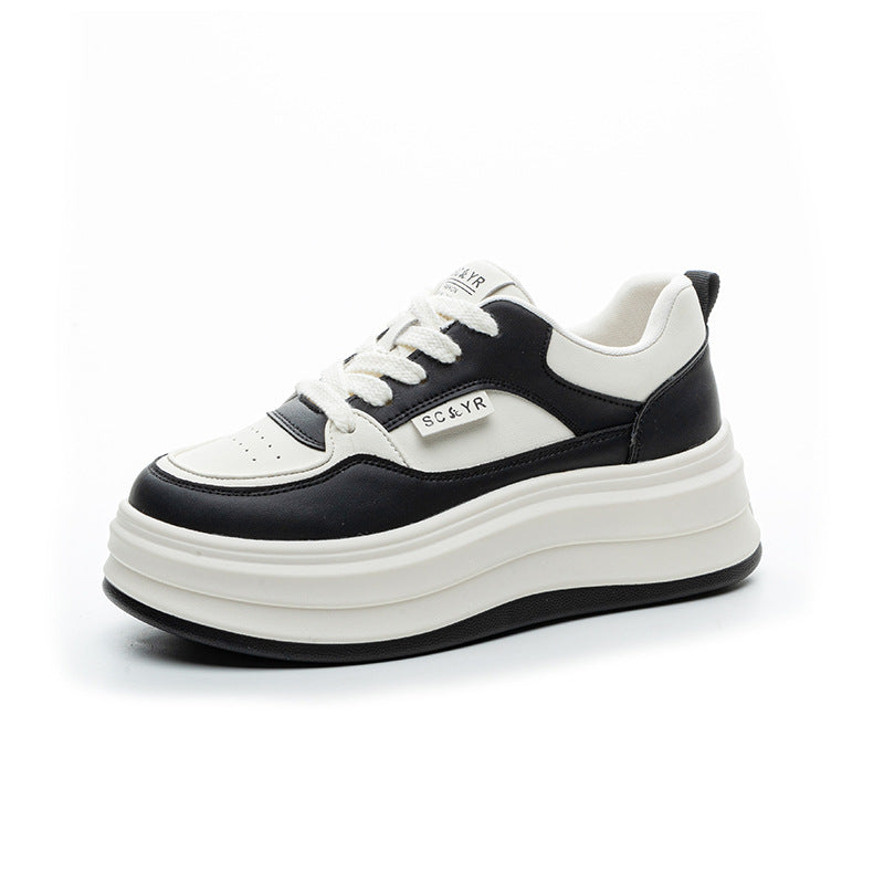 Platform White Female Spring Popular Version Casual Shoes