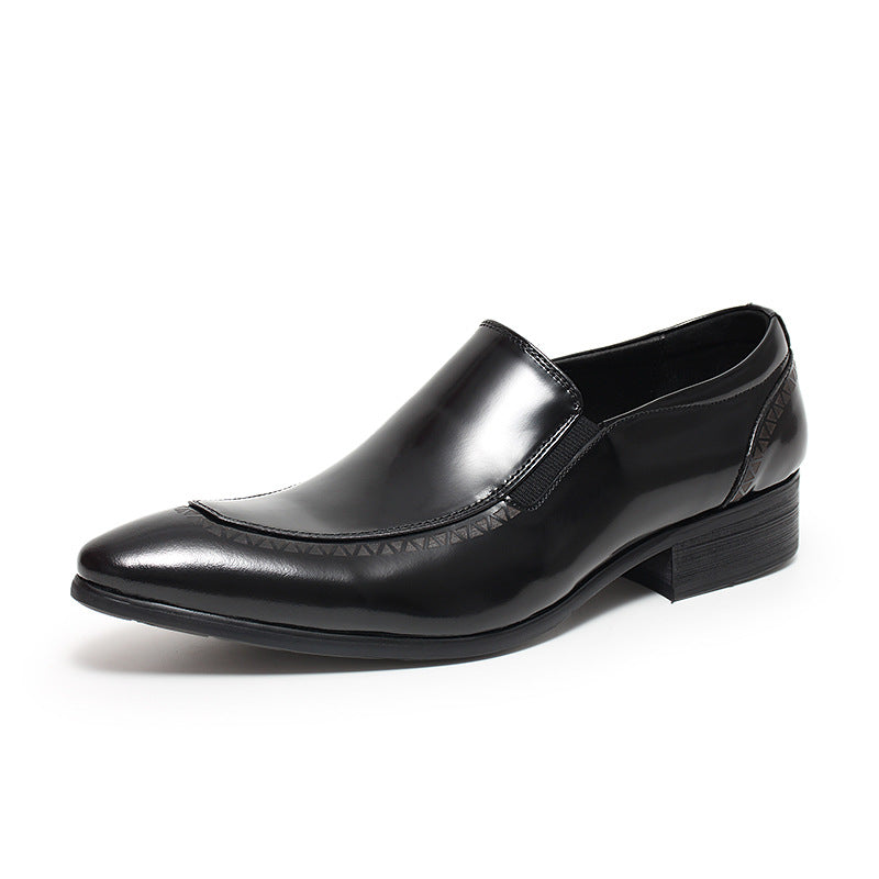 Men's Authentic British Style Slip-on Fashionable Business Formal Leather Shoes