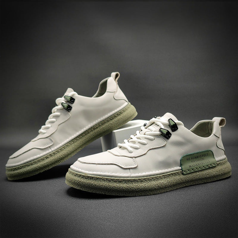 Men's Large Size Versatile Genuine Flat Fashion Sneakers