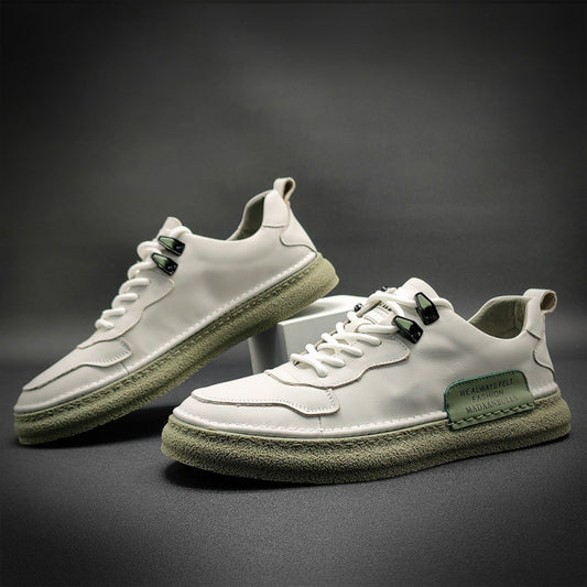 Men's Large Size Versatile Genuine Flat Fashion Sneakers